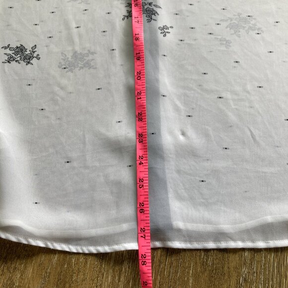 Guess Sheer Floral Size S Button-Down Blouse - Picture 8 of 9